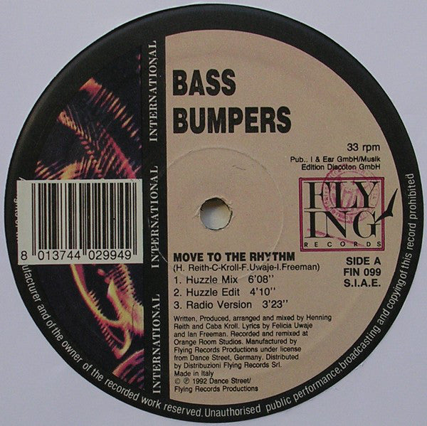 Bass Bumpers – Move To The Rhythm (VG+, Funda Generic) Box23