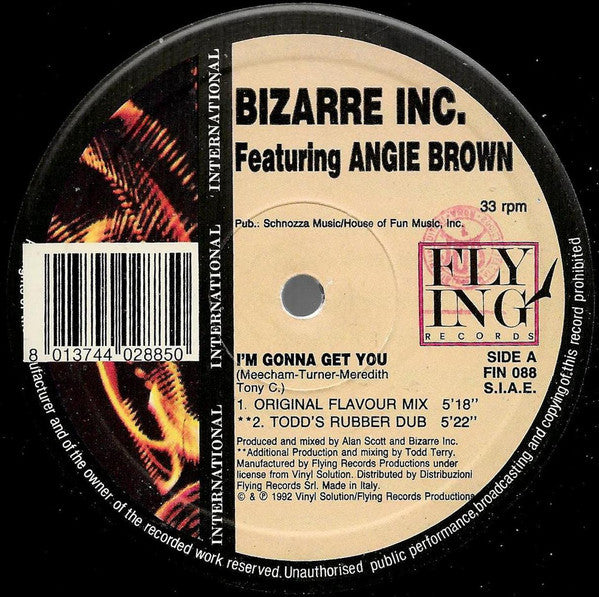Bizarre Inc ‎– I'm Gonna Get You (VG+, Funda Generic) Box1