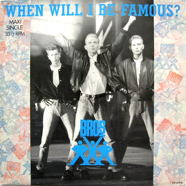 Bros ‎– When Will I Be Famous? (VG+, Funda NM) Box5