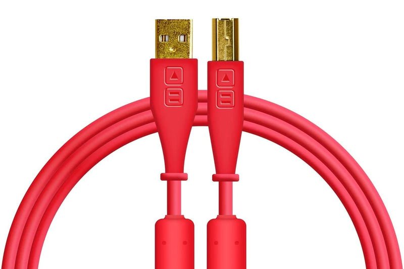 Cable USB-B a USB-A 1.5 Metros Rojo Chroma DJTechtools