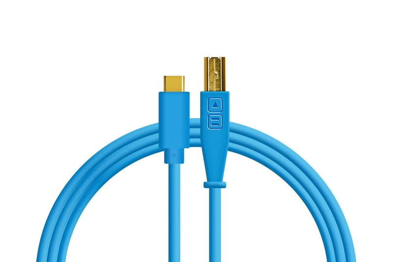 Cable USB-C a USB-B 1.5 Metros Azul Chroma DJTechtools