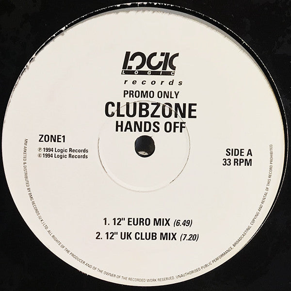 Clubzone – Hands Off (VG) Box 17