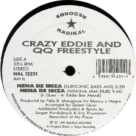 Crazy Eddie And QQ Freestyle – Nena De Ibiza [SELLADO] (Funda Generic)