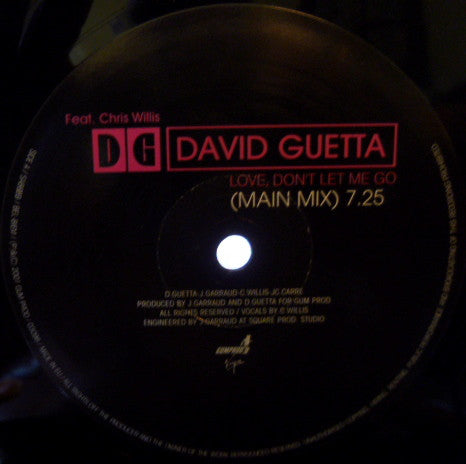 David Guetta Featuring Chris Willis – Love, Don't Let Me Go (MINT) Box19