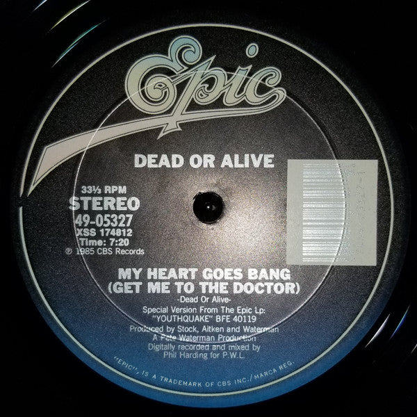 Dead Or Alive – My Heart Goes Bang (Get Me To The Doctor) (American Wipe-Out Mix) (VG, Funda Generic) Box18