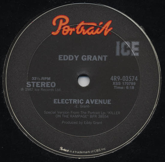 Eddy Grant – Electric Avenue / Time Warp (VG+, Funda Generic) Box15