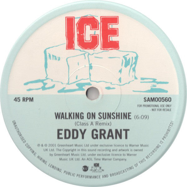 Eddy Grant – Walking On Sunshine (Class A Remix) (VG+, Funda Generic) Box14