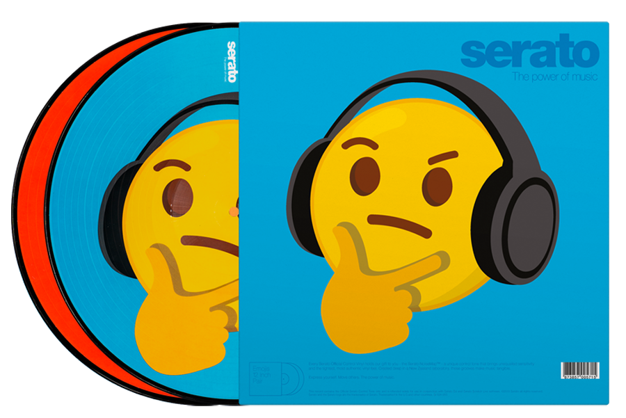 Timecode Vinilo Serato 12" Emoji Series #4 Thinking-Crying (Par)