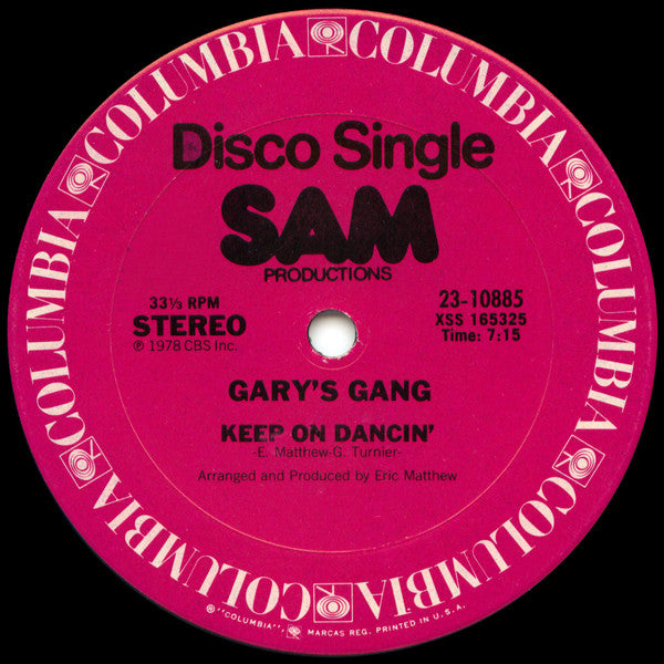 Gary's Gang ‎– Keep On Dancin' / Do It At The Disco (VG+, Funda Generic) Box2