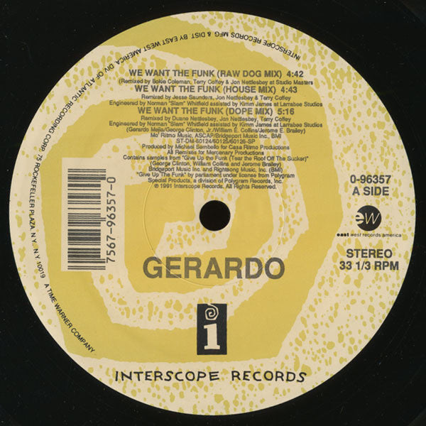Gerardo – We Want The Funk (VG+, Funda Generic) Box18