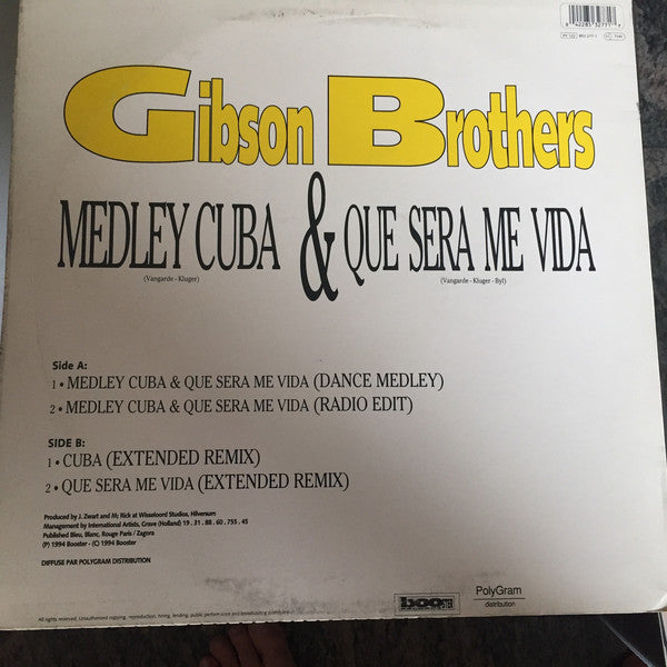 Gibson Brothers – Medley Cuba & Que Sera Me Vida (M, Funda VG+) Box19