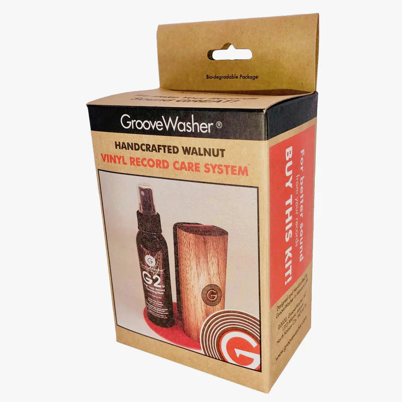 Groovewasher Walnut Kit de limpieza para Vinilo