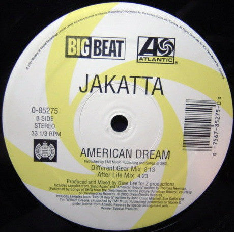 Jakatta ‎– American Dream (VG+, Funda Generic) Box9