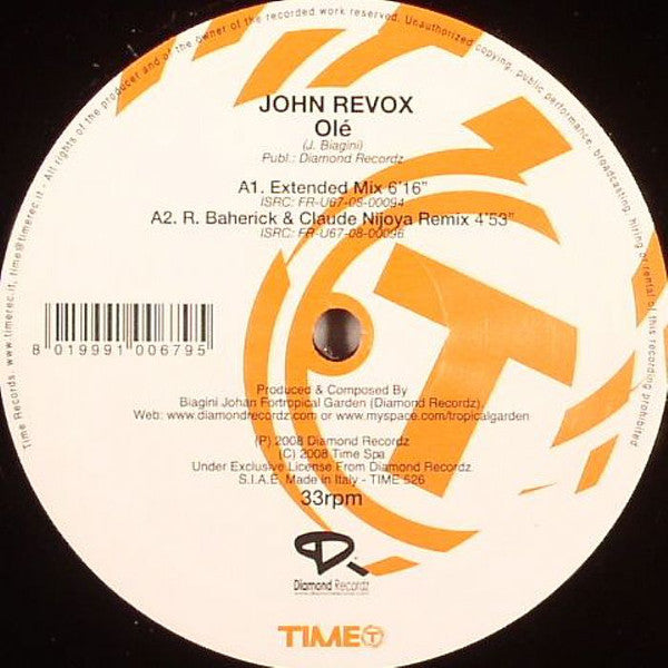 John Revox – Olé (NM, Funda Generic) Box7