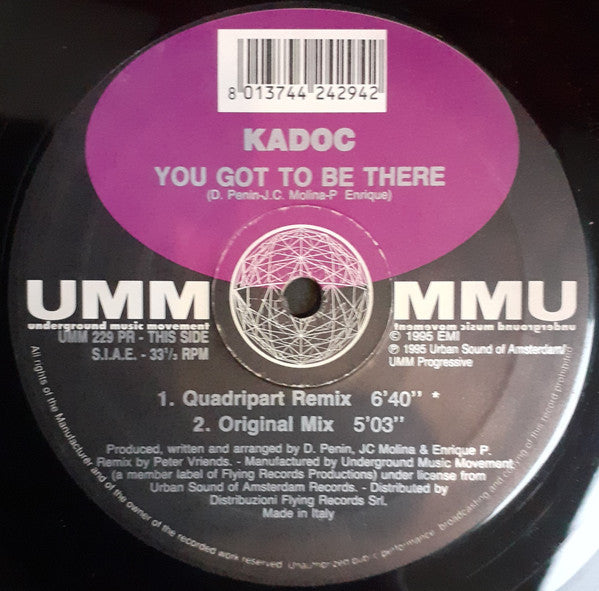 Kadoc ‎– You Got To Be There (VG+) Box4