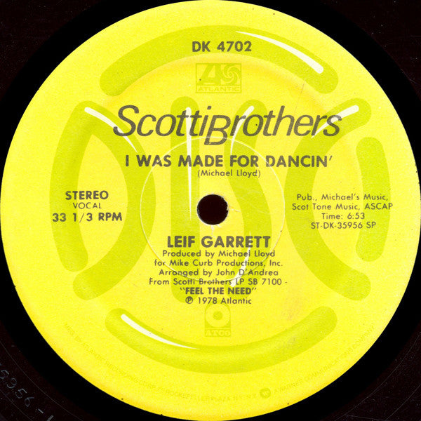 Leif Garrett – I Was Made For Dancin' (VG+, Funda Generic) Box21