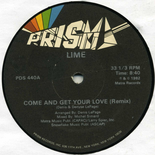 Lime – Come And Get Your Love (NM, Funda Generic) Box14