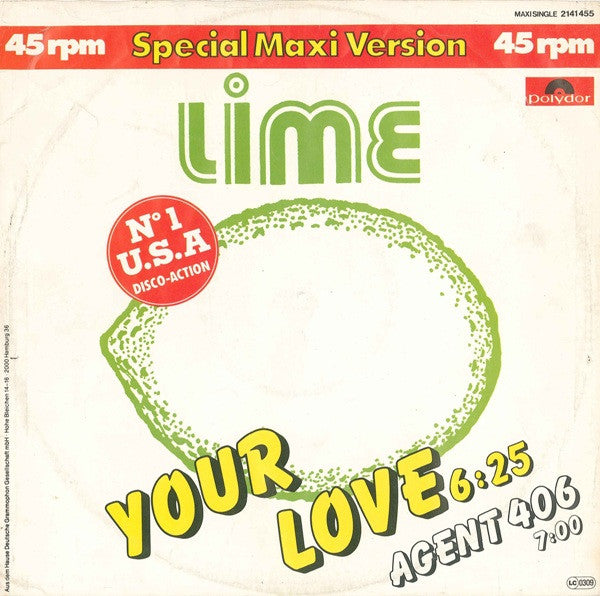 Lime – Your Love / Agent 406 (NM) Box11
