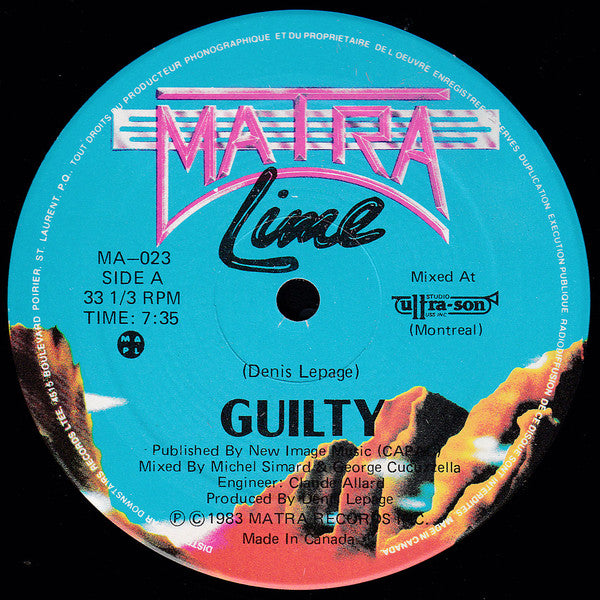 Lime ‎– Guilty (VG+, Funda Generic) Box14