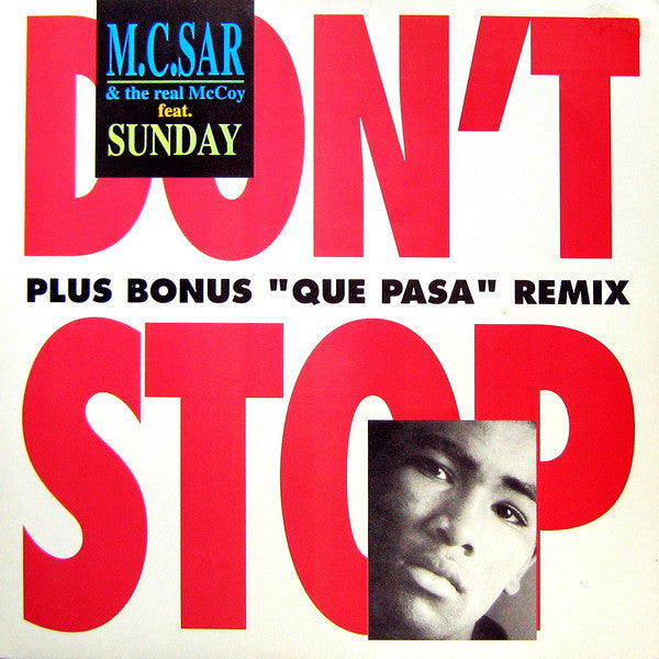 M.C. Sar & The Real McCoy feat. Sunday – Don't Stop (VG+) Box34