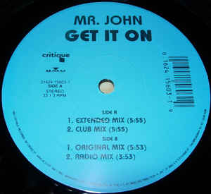 Mr. John ‎– Get It On (NM) Box6