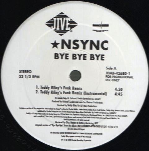 *NSYNC – Bye Bye Bye (The Teddy Riley Remixes) (VG+, Funda Generic) Box22