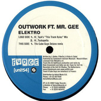 Outwork Ft. Mr. Gee ‎– Elektro (VG+, Funda Generic) Box5