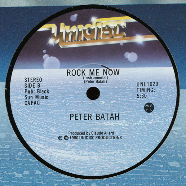 Peter Batah – Rock Me Now (VG+, Funda Generic) Box18