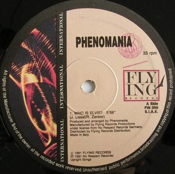Phenomania – Who Is Elvis / Floor Burn (VG+, Funda NM) Box10
