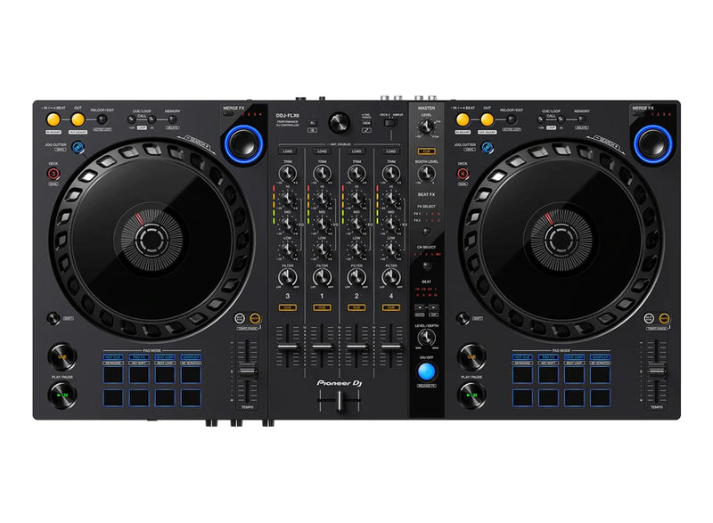 Pioneer DDJ-FLX6 Controlador DJ de 4 canales para rekordbox y Serato DJ Pro (ENTREGA INMEDIATA INCLUYE 90 DÍAS POOL AUDIO Y VIDEO GRATIS)