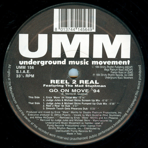Reel 2 Real Featuring The Mad Stuntman – Go On Move '94 (VG+) Box13