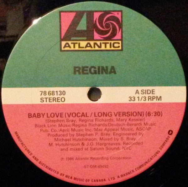 Regina – Baby Love (VG+, Funda Generic) Box18