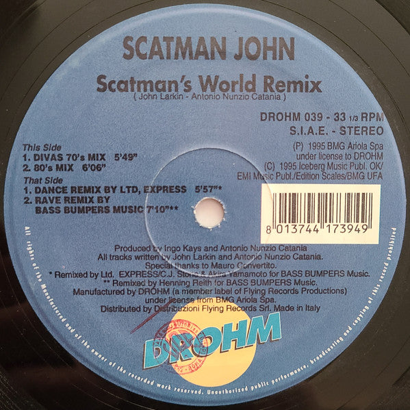 Scatman John – Scatman's World Remix (NM) Box4