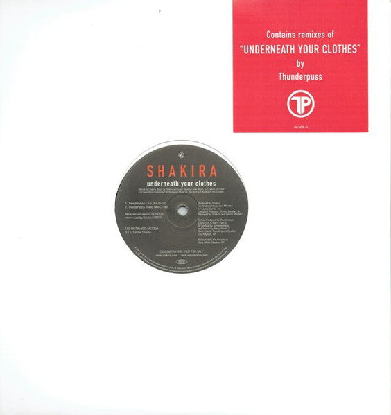 Shakira – Underneath Your Clothes (Thunderpuss Remixes) (VG+) Box8