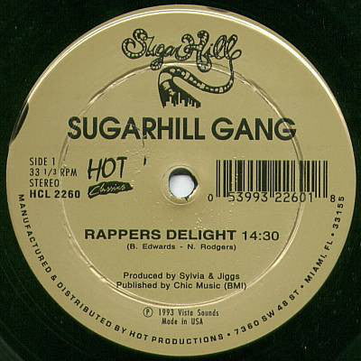 Sugarhill Gang ‎– Rappers Delight / 8th Wonder (VG+, Funda Generic) Box9