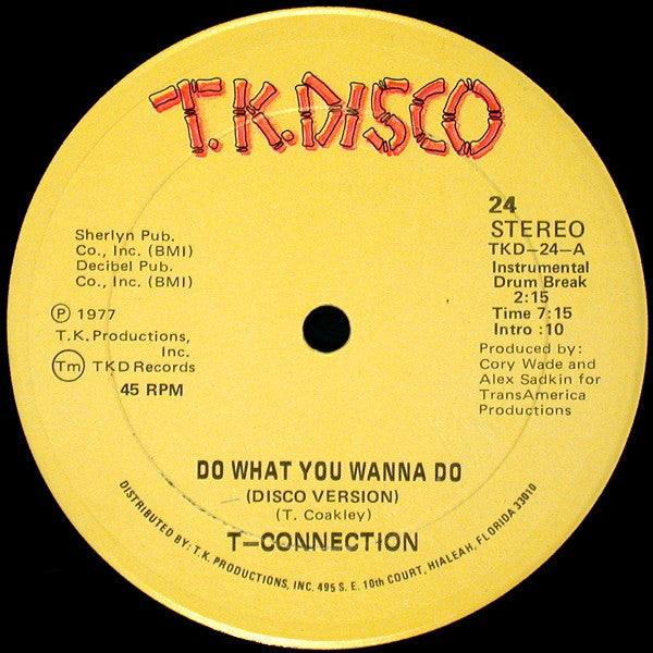T-Connection ‎– Do What You Wanna Do / Got To See My Lady (VG+, Funda Generic) Box21