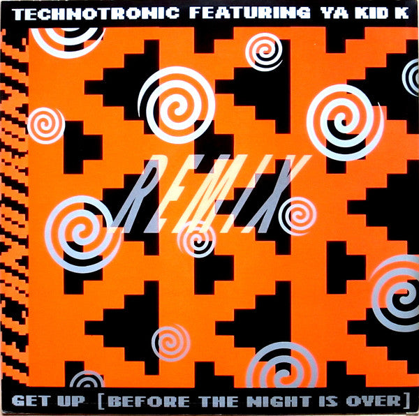 Technotronic Featuring Ya Kid K – Get Up (Before The Night Is Over) (Remix) (Funda VG+, Soporte VG) Box 17