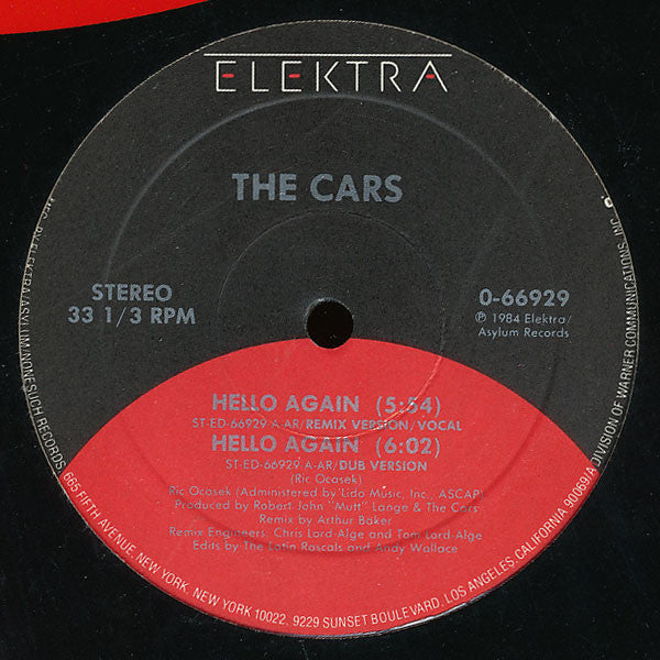 The Cars – Hello Again (VG+, Funda Generic) Box12