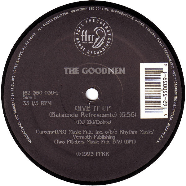 The Goodmen – Give It Up (VG+, Funda Generic) Box13