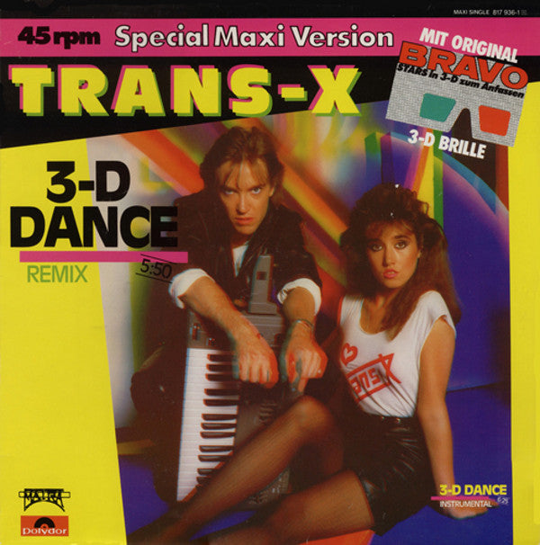 Trans-X ‎– 3-D Dance (Remix) (VG+) Box3