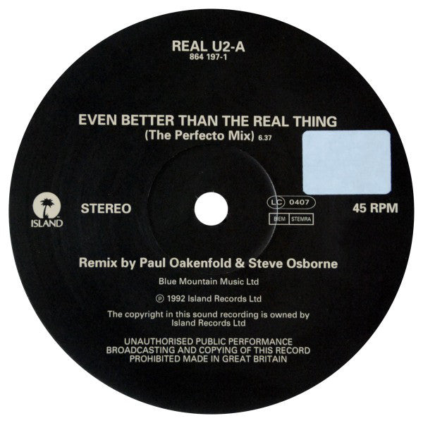 U2 ‎– Even Better Than The Real Thing (VG+) Box2
