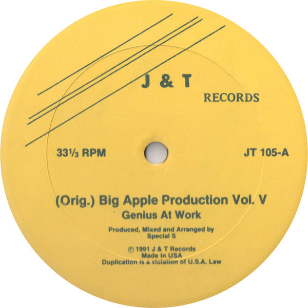 Various – (Orig.) Big Apple Production Vol. V [SELLADO] Box26