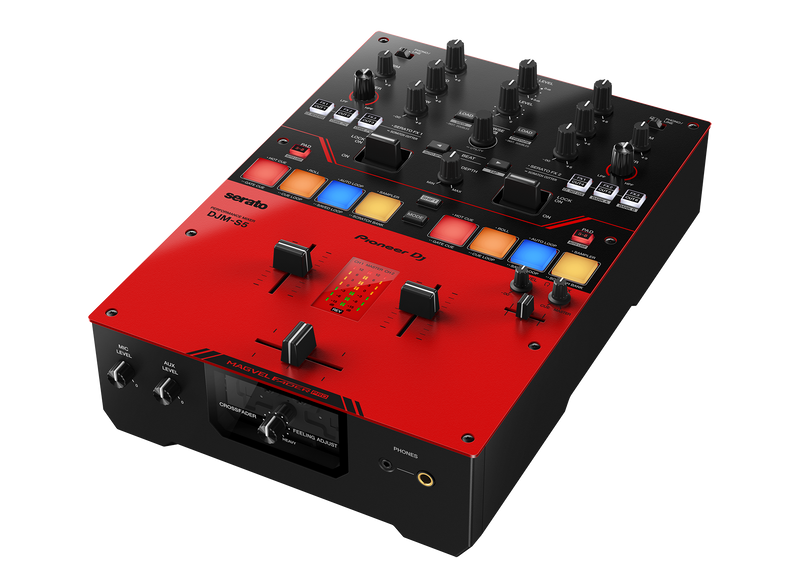 Mezcladora de DJ de 2 canales estilo scratch (rojo brillante) DJM-S5 (ENTREGA INMEDIATA INCLUYE 90 DÍAS POOL AUDIO Y VIDEO)
