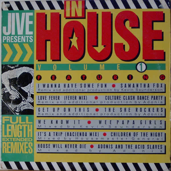 Various ‎– Jive Presents "In House" Volume 1 (Full Length Extended Remixes) (VG+) Box15