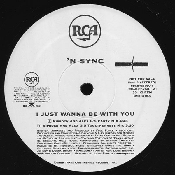 *NSYNC – I Just Wanna Be With You (VG+, Funda Generic) Box23